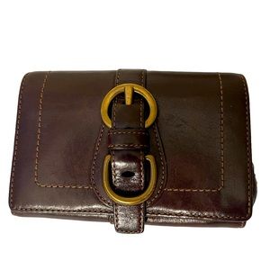 Coach vintage Legacy brown leather billfold wallet.